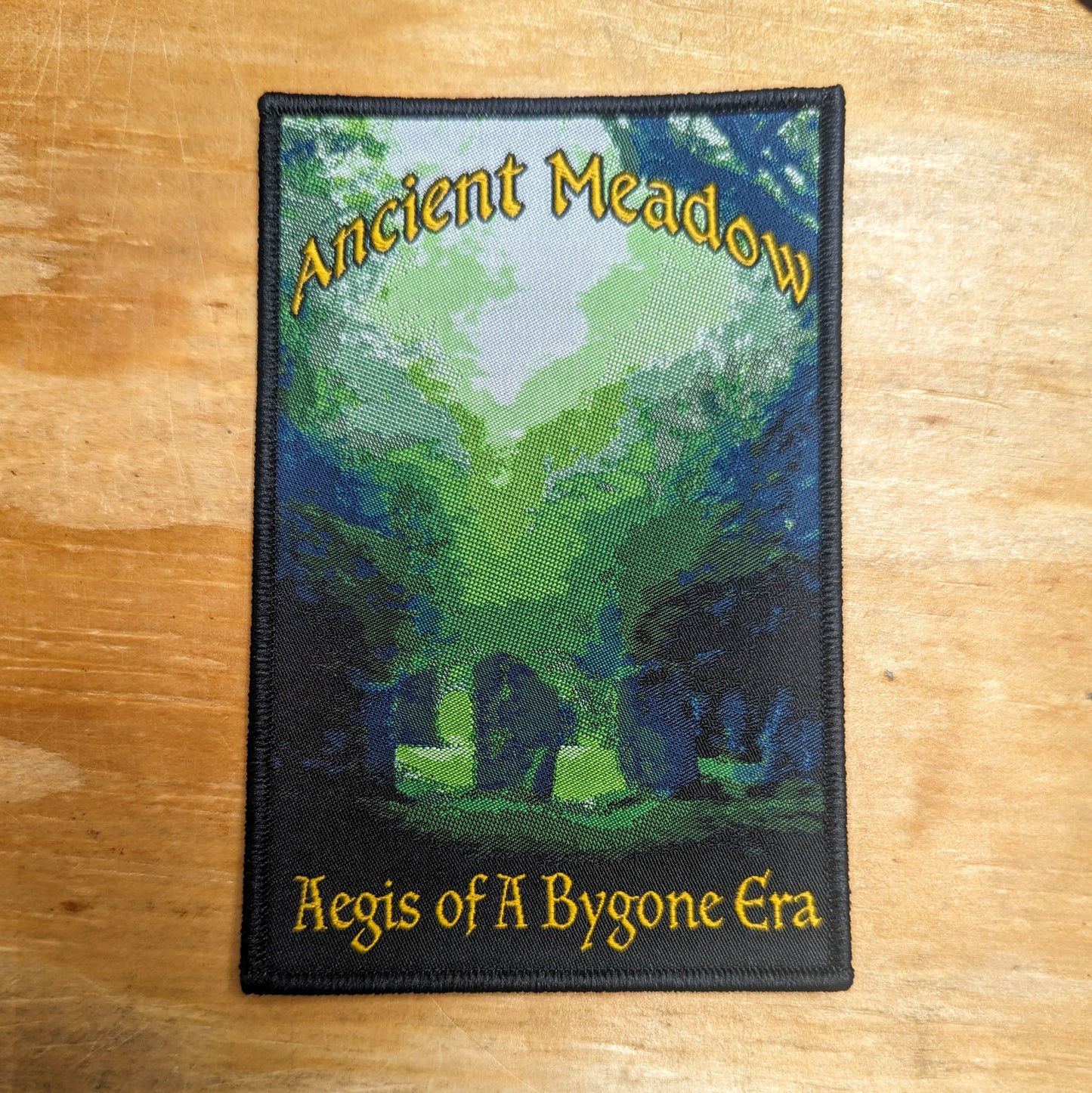 ANCIENT MEADOW "Aegis of a Bygone Era" woven patch (multi color)