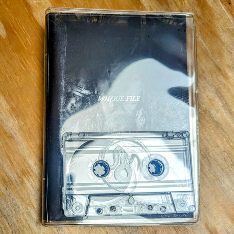 MORGUE FILE "01-12" Cassette Tape (oversized album case, transparent insert)