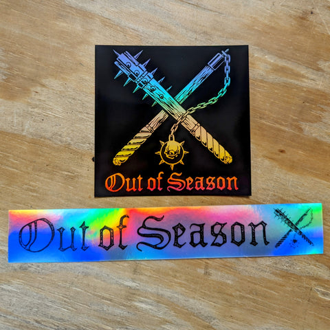 OUT OF SEASON Hologram stickers (set of 2)