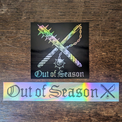 OUT OF SEASON Hologram stickers (set of 2)