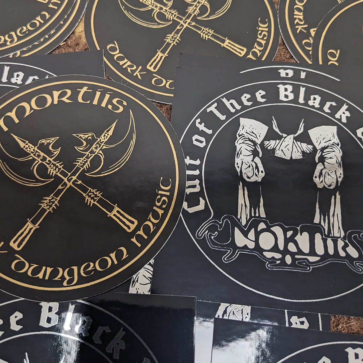 MORTIIS Gold+Silver Sticker Pack (1 set for $2, 3 sets for $5)