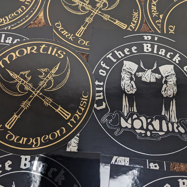 MORTIIS Gold+Silver Sticker Pack (1 set for $2, 3 sets for $5)