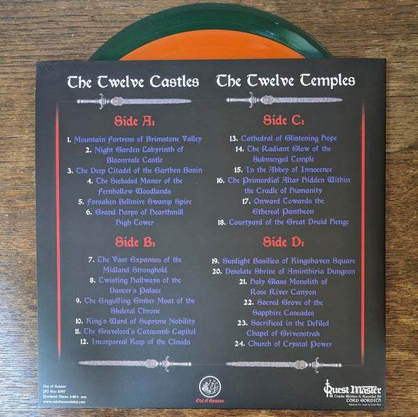 QUEST MASTER "The Twelve Castles / The Twelve Temples" vinyl 2xLP (double LP gatefold, color)