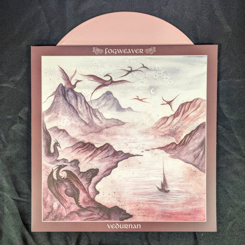 Fogweaver Vedurnan vinyl LP, with record jacket, light pink vinyl color