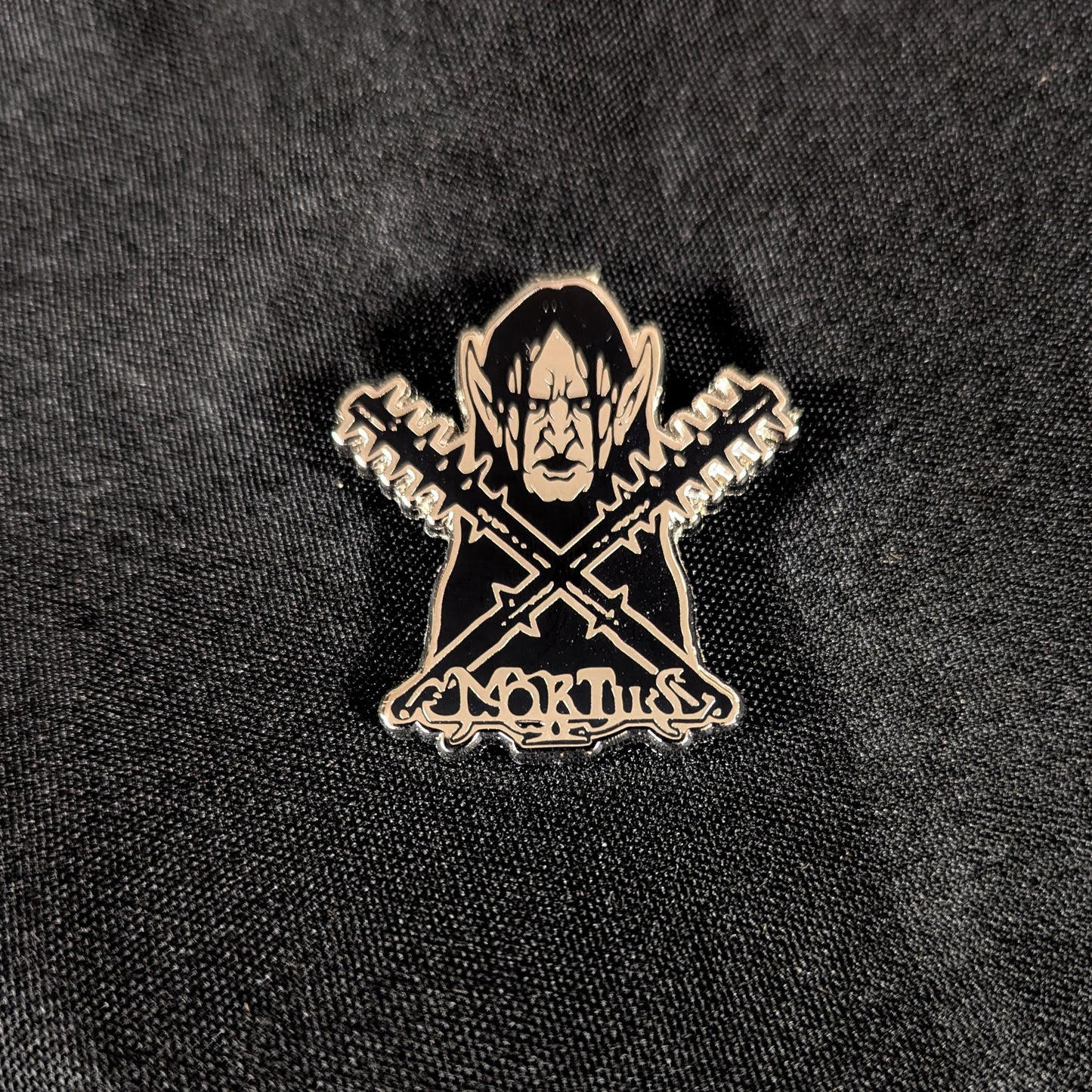 MORTIIS "Crossed Clubs" Metal Enamel Pin