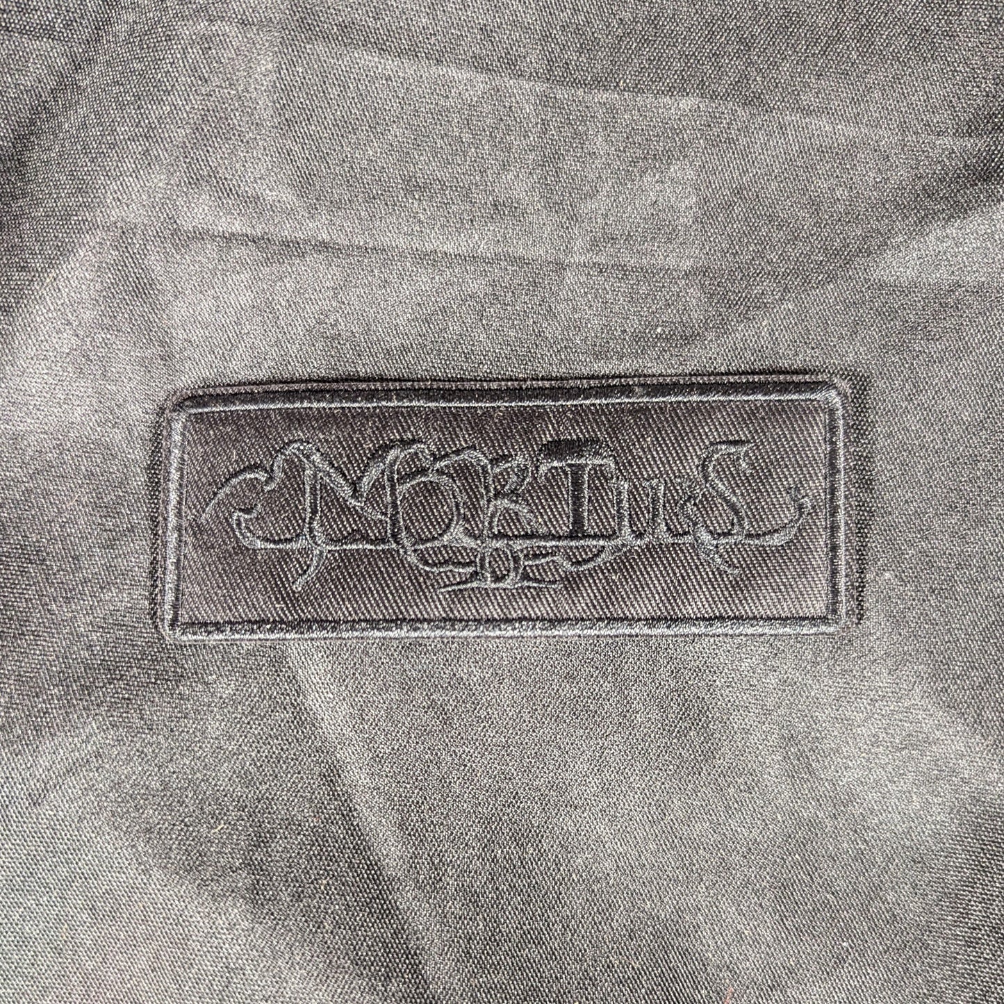 MORTIIS "Logo" woven patch (black on black)