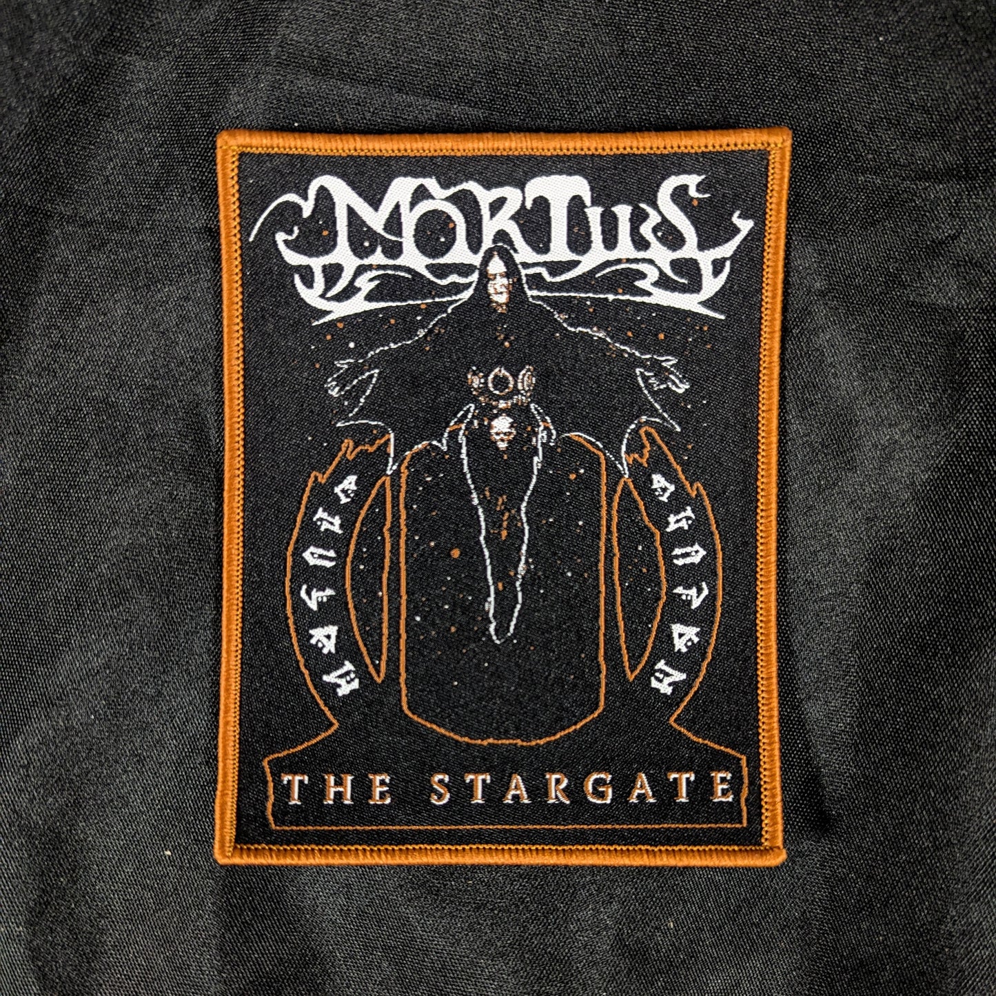 MORTIIS "Stargate" woven patch (black/copper)