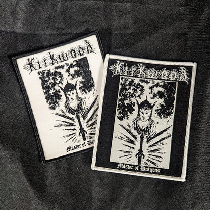 JIM KIRKWOOD "Master of Dragons" woven patch (2 color options)