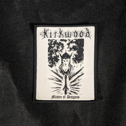 JIM KIRKWOOD "Master of Dragons" woven patch (2 color options)