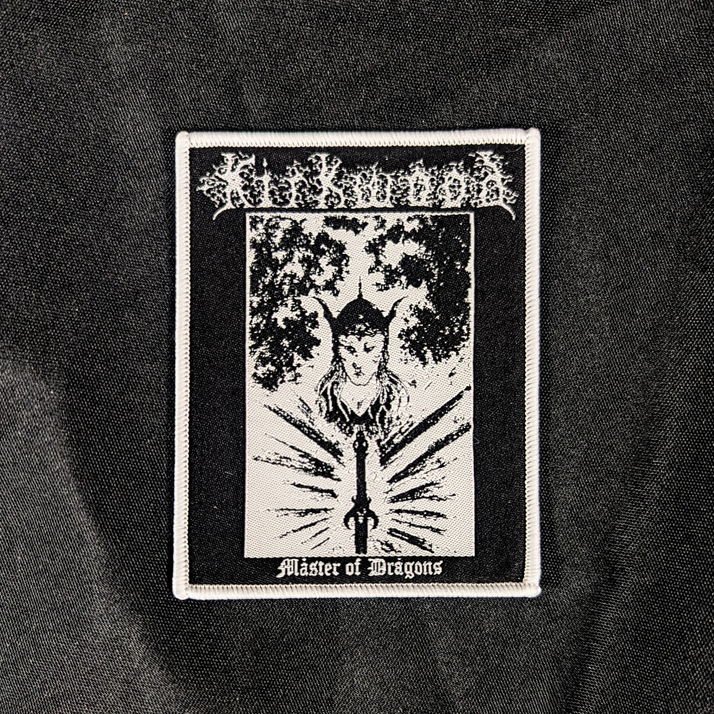 JIM KIRKWOOD "Master of Dragons" woven patch (2 color options)