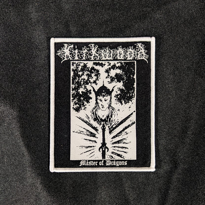 JIM KIRKWOOD "Master of Dragons" woven patch (2 color options)