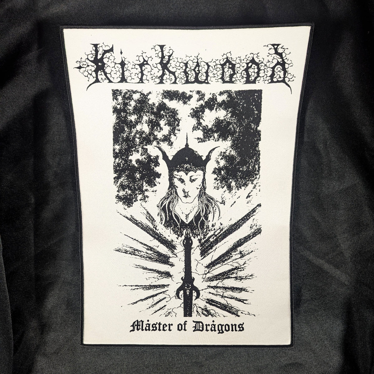 JIM KIRKWOOD "Master of Dragons" huge woven BACK PATCH