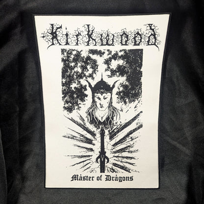 JIM KIRKWOOD "Master of Dragons" huge woven BACK PATCH