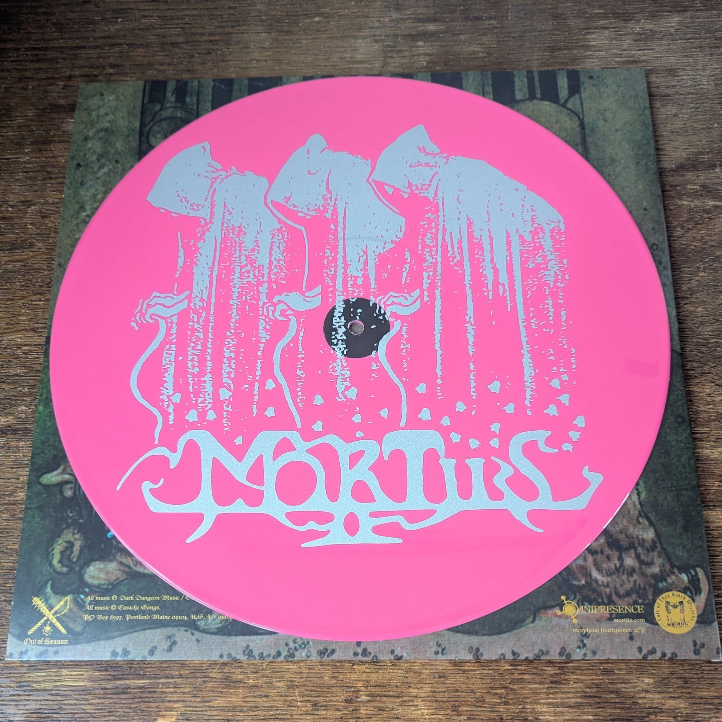 MORTIIS "Crypt of the Wizard (Live)" Deluxe 2xLP vinyl *2026 REPRESS* (gatefold, gold print, screenprint D-side, poster)