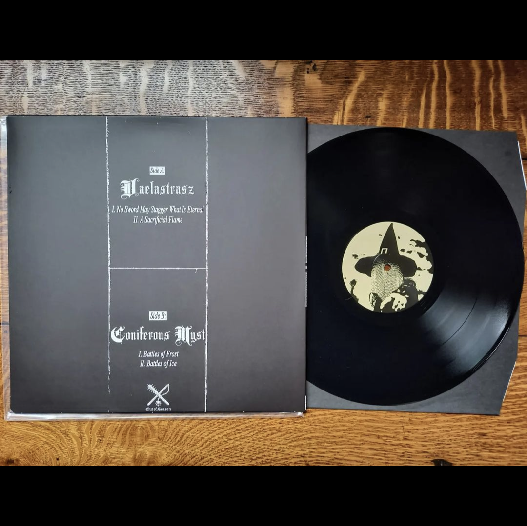 VAELASTRASZ / CONIFEROUS MYST "Sacrifices of Fire & Ice" Split vinyl LP (lim. 300 w/ insert)