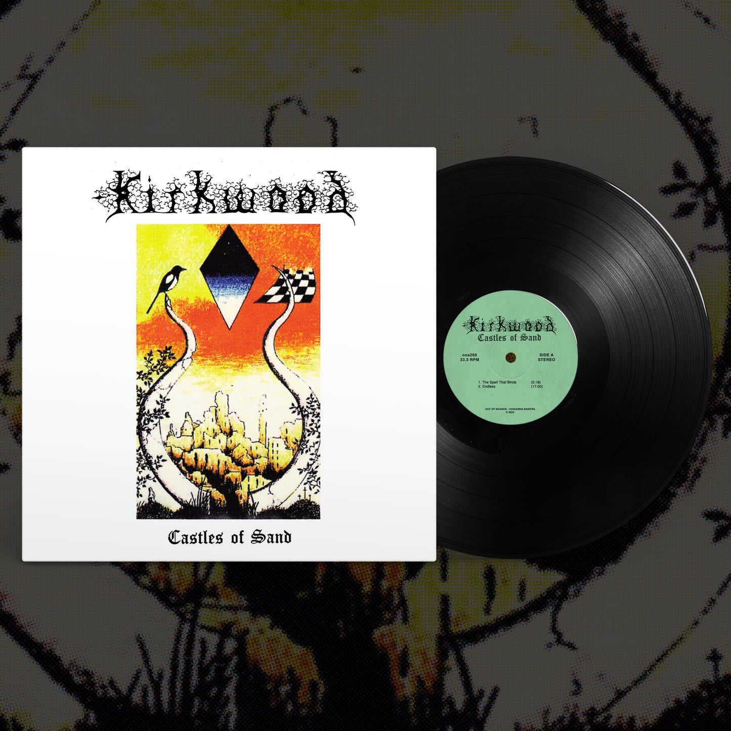 JIM KIRKWOOD "Castles of Sand" vinyl LP (w/poster - 2 color options)