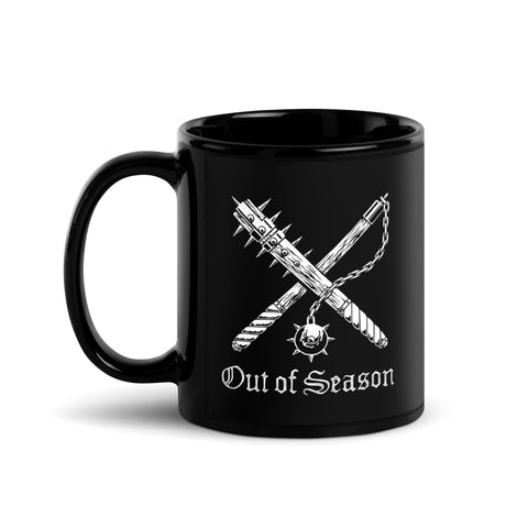 OUT OF SEASON "Logo" Black Coffee Mug (Ceramic, 11oz) [Ships Separately]