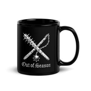 OUT OF SEASON "Logo" Black Coffee Mug (Ceramic, 11oz) [Ships Separately]