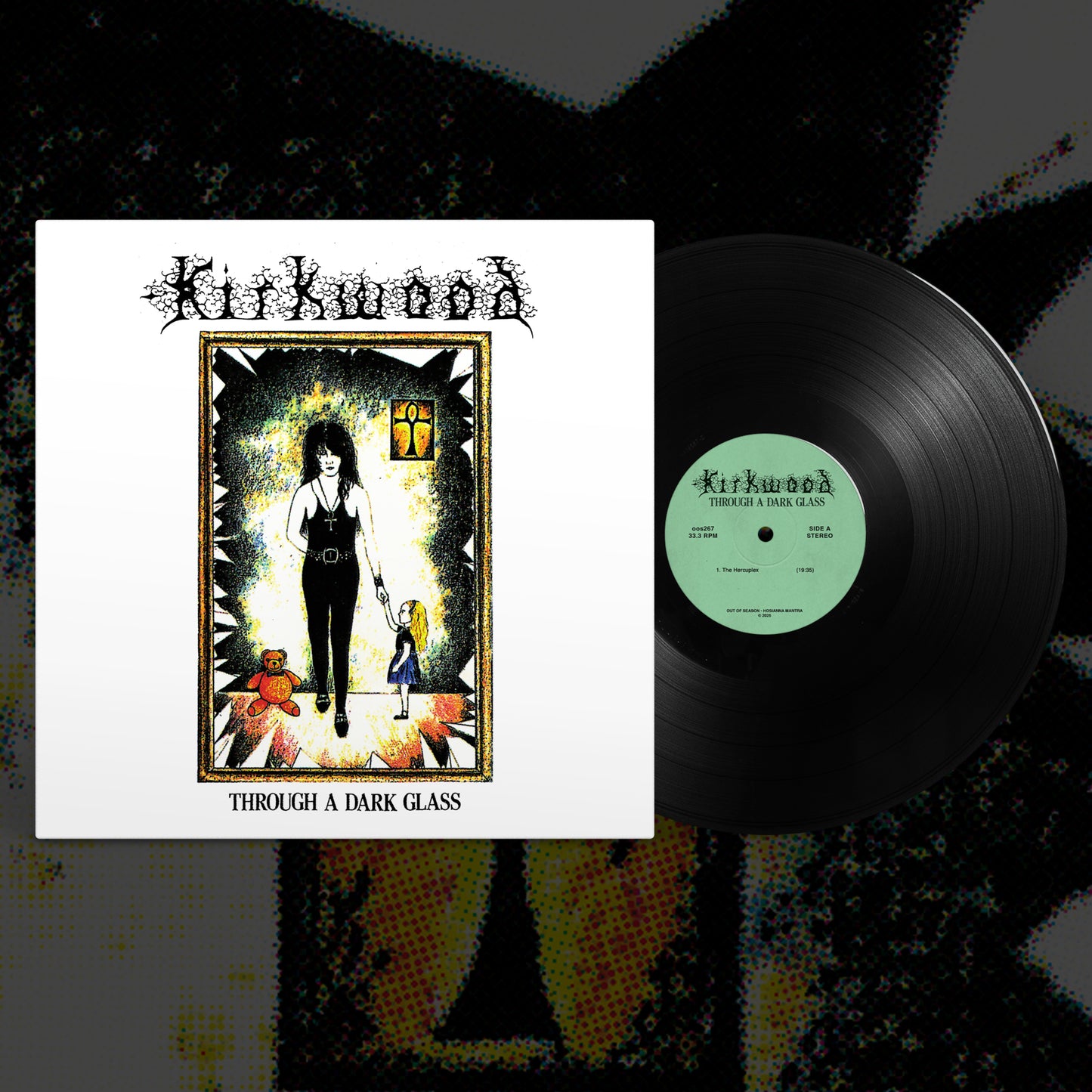 JIM KIRKWOOD "Through a Dark Glass" vinyl LP (w/poster - 2 color options)