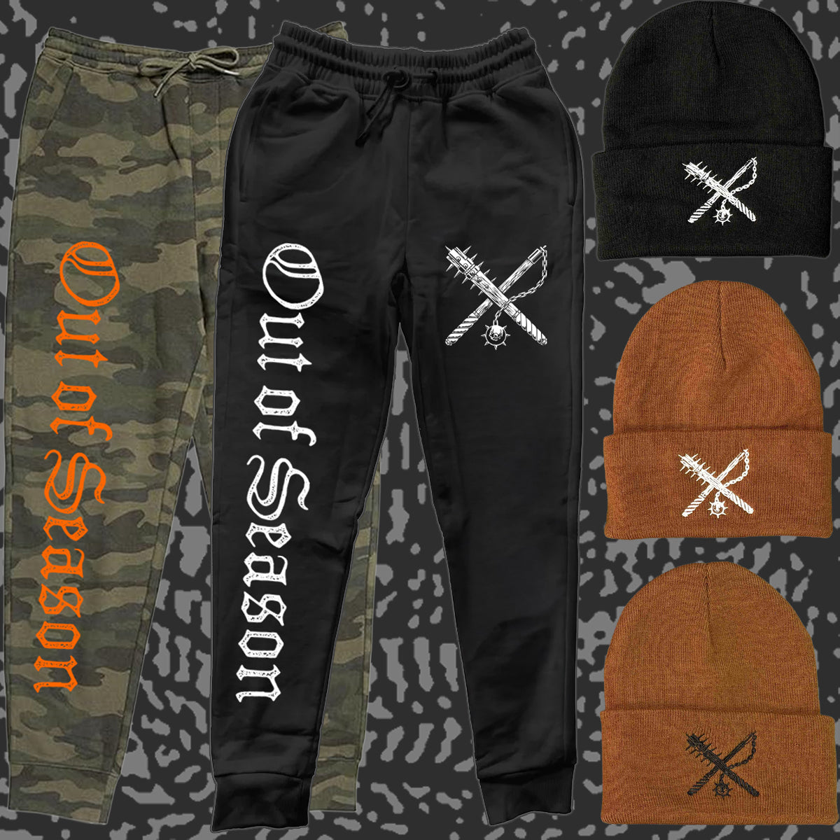 OOS Sweatpants / Beanie Bundle (w/ free stickers)