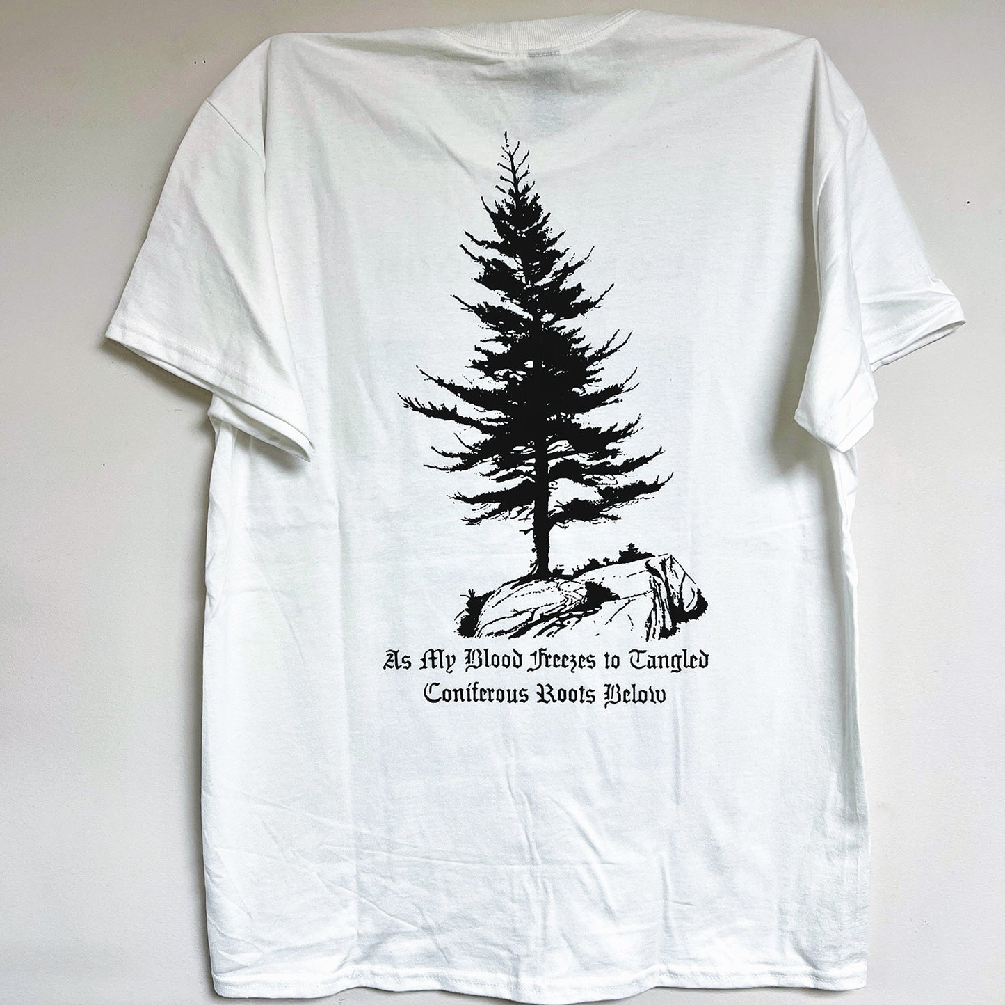 CONIFEROUS MYST "Lost Mountain Pathways" 2-sided T-shirt [WHITE]