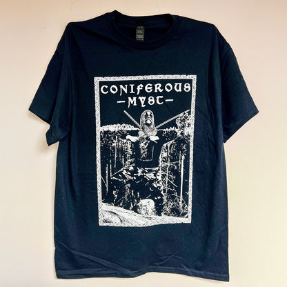 CONIFEROUS MYST "Vast Mountain Castles" 2-sided T-shirt [BLACK]