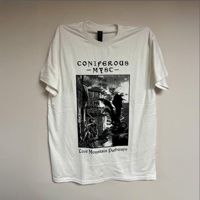 CONIFEROUS MYST "Lost Mountain Pathways" 2-sided T-shirt [WHITE]