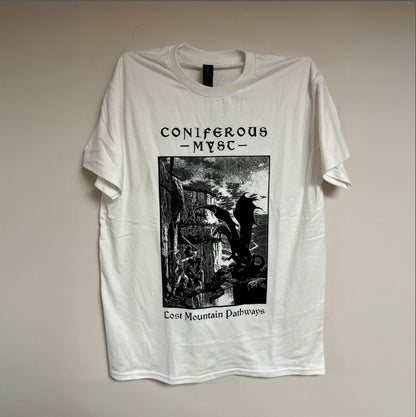 CONIFEROUS MYST "Lost Mountain Pathways" 2-sided T-shirt [WHITE]