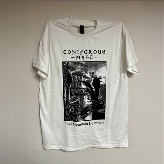 CONIFEROUS MYST "Lost Mountain Pathways" 2-sided T-shirt [WHITE]