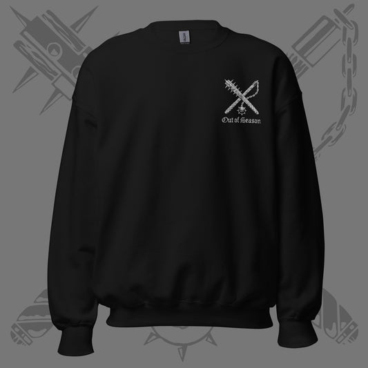 OUT OF SEASON "Embroidered Logo" Crew Neck Sweatshirt (ships separately)