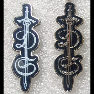 DEPRESSIVE SILENCE Logo Metal Enamel Pin