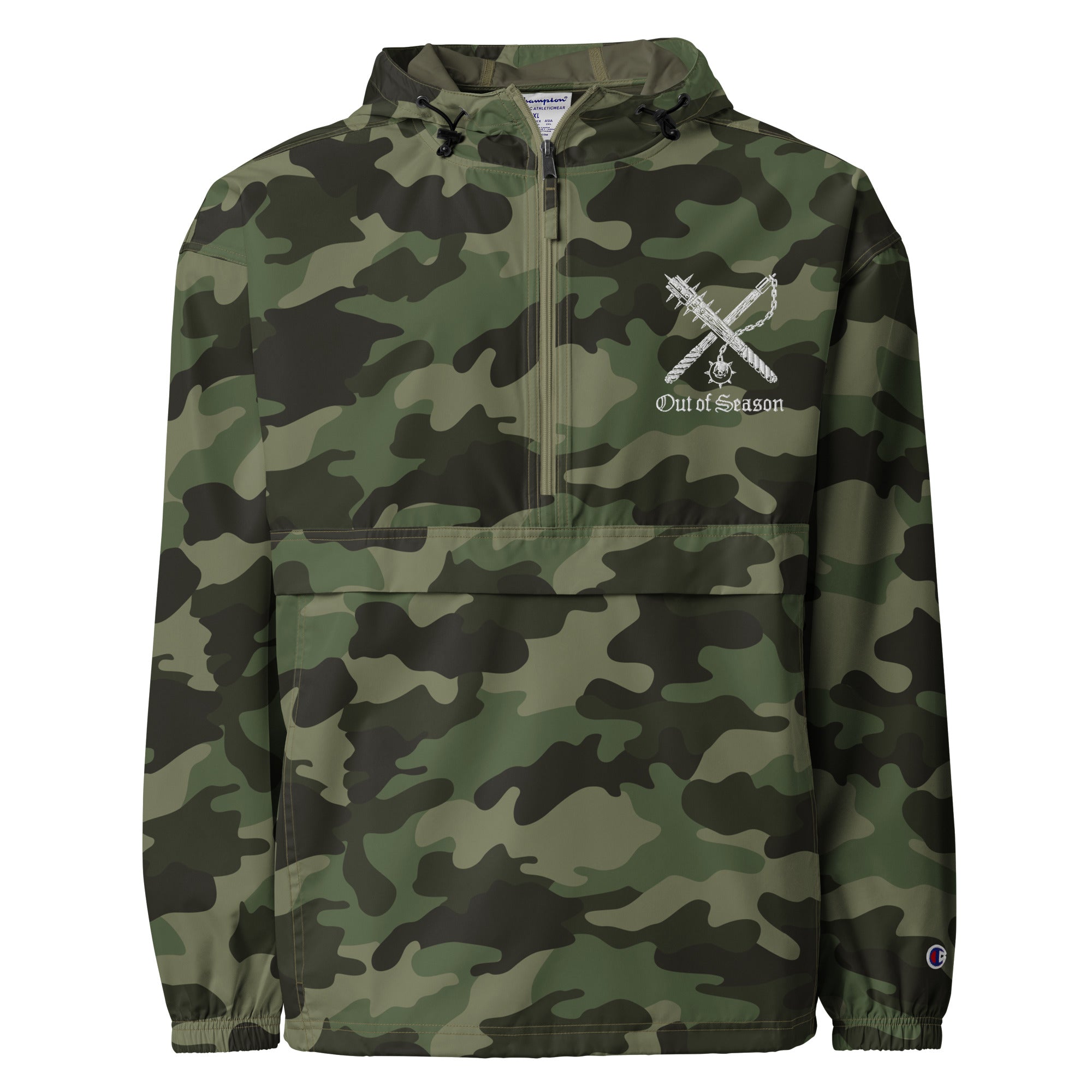 Champion windbreaker womens olive 2025