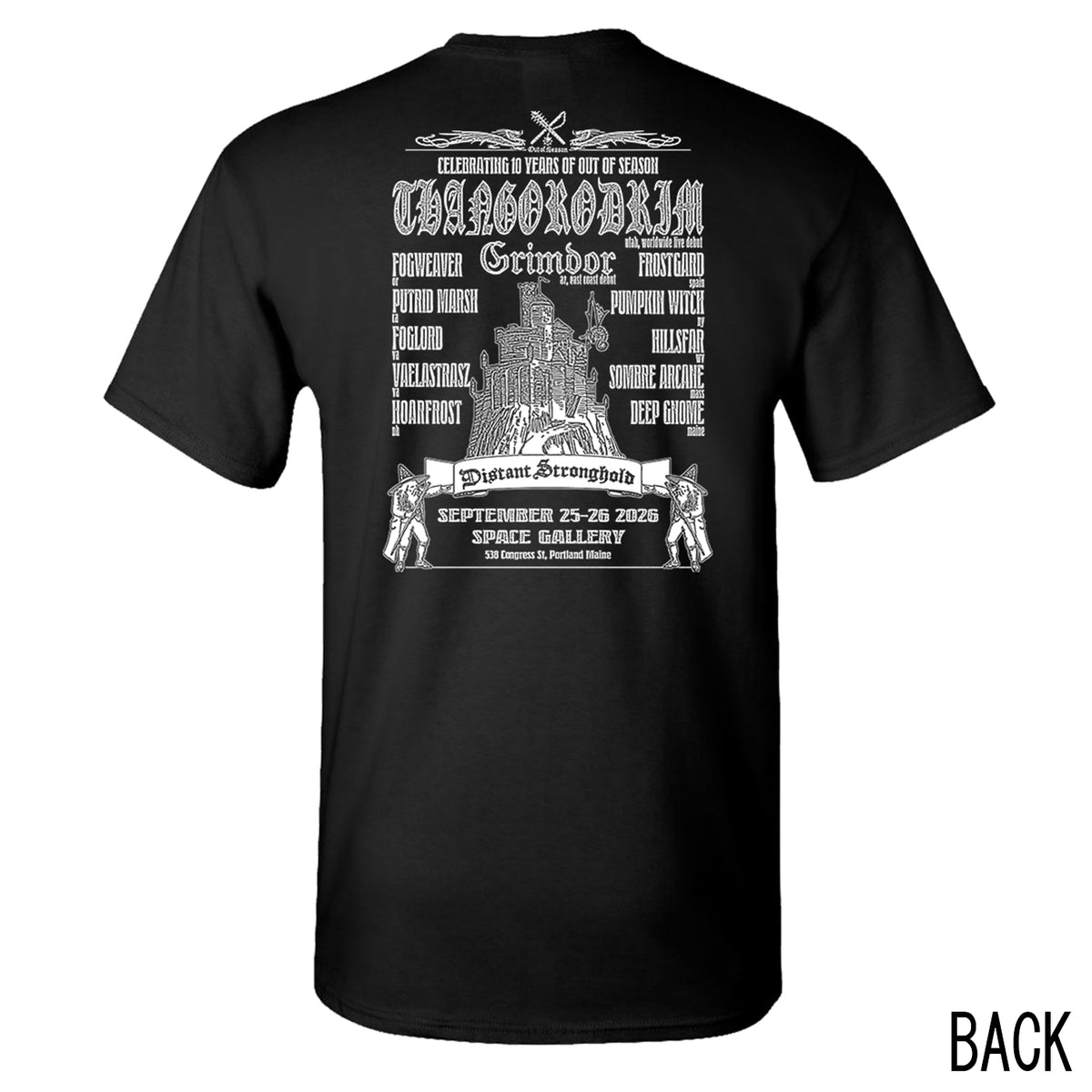 DISTANT STRONGHOLD 2026 FEST T-Shirt [Comfort Colors, 2 color options, double sided]