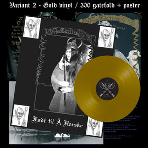 MORTIIS "Født til å Herske" vinyl LP (gatefold w/ gold print + poster - GOLD / 300) *PREORDER*