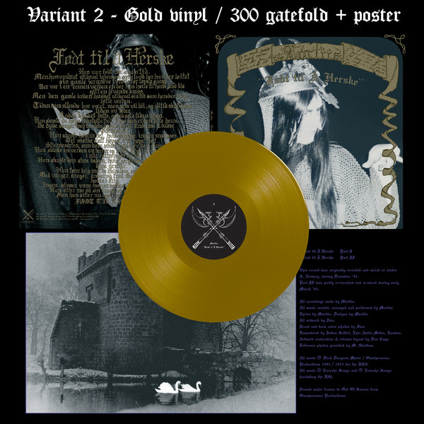 MORTIIS "Født til å Herske" vinyl LP (gatefold w/ gold print + poster - GOLD / 300) *PREORDER*