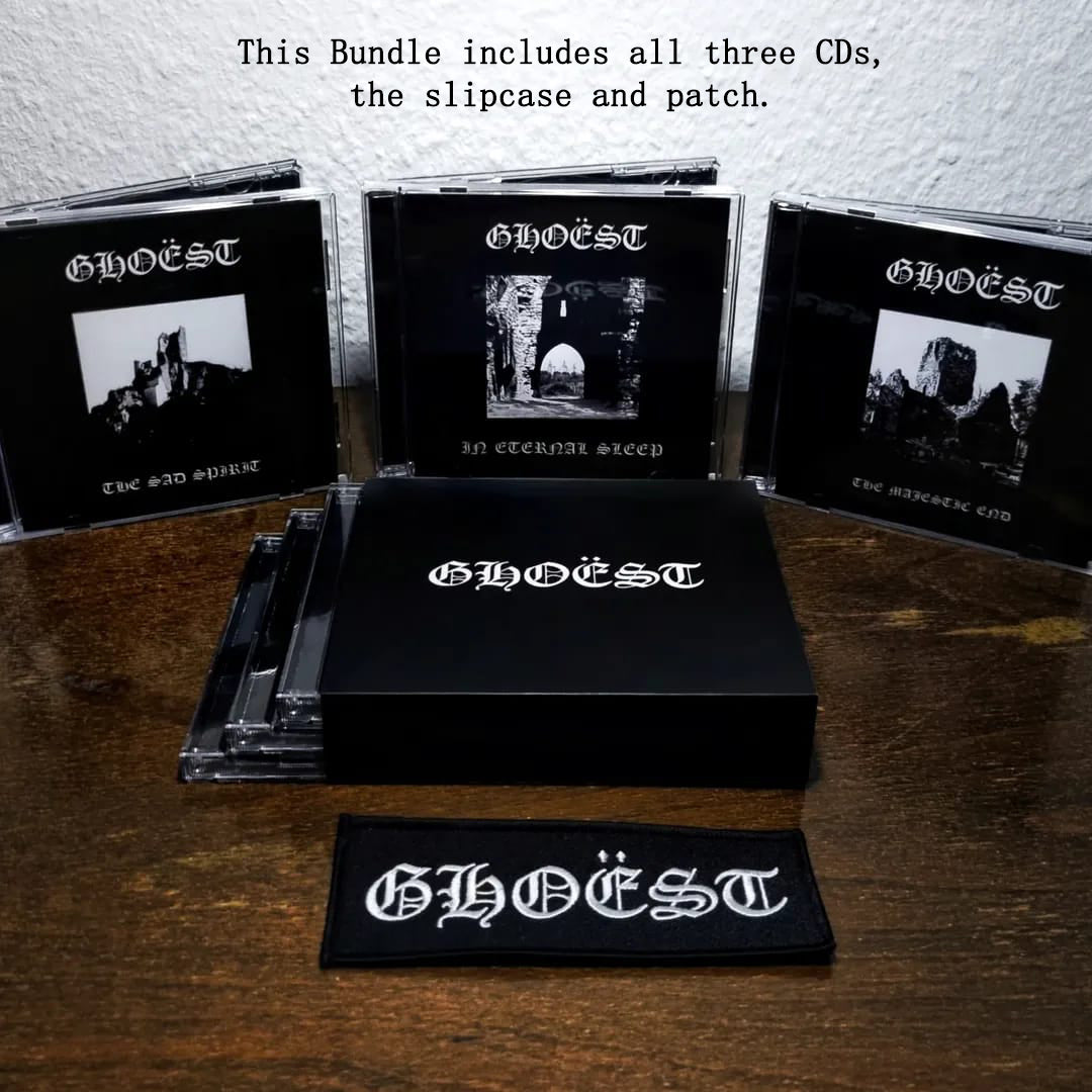 GHOËST 3xCD BUNDLE w/ slipcase + free patch