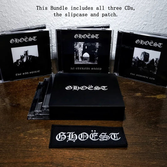 GHOËST 3xCD BUNDLE w/ slipcase + free patch