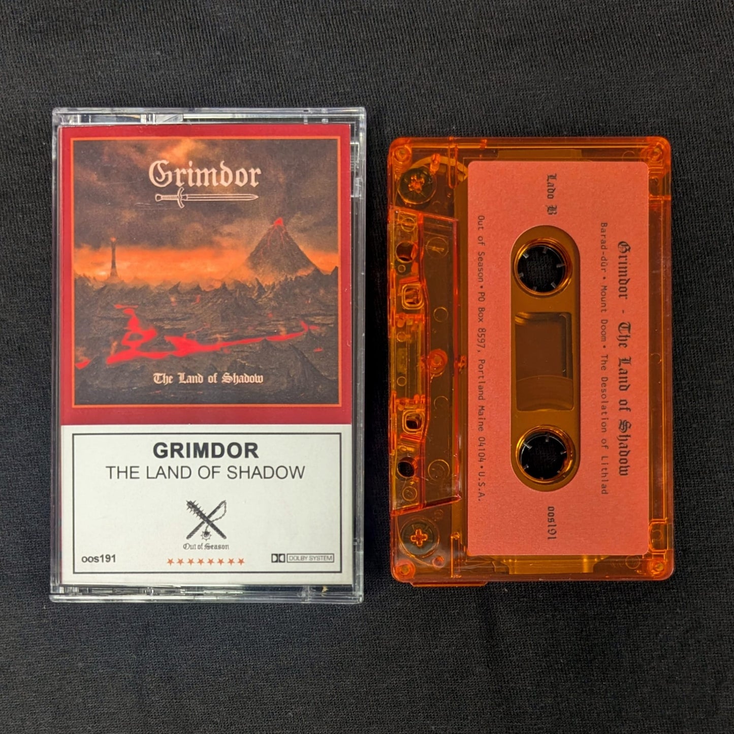 GRIMDOR "The Land of Shadow" cassette tape (2nd edition, lim.100)