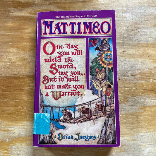[SOLD OUT] MATTIMEO by Brian Jacques (paperback book)