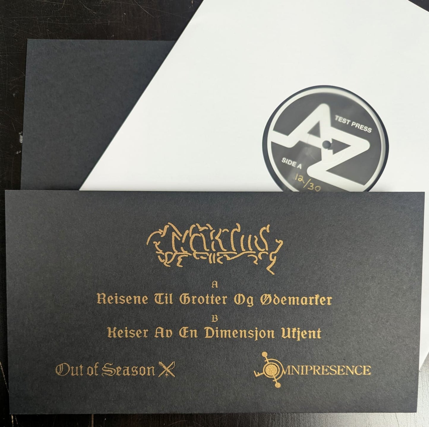 [SOLD OUT] MORTIIS "Keiser Av En Dimension Ukjent" vinyl LP (test press edition, lim.30, numbered)
