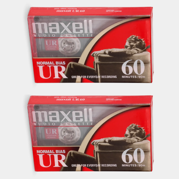 NEW BLANK TAPES 2 PACK (60 or 90 minutes)