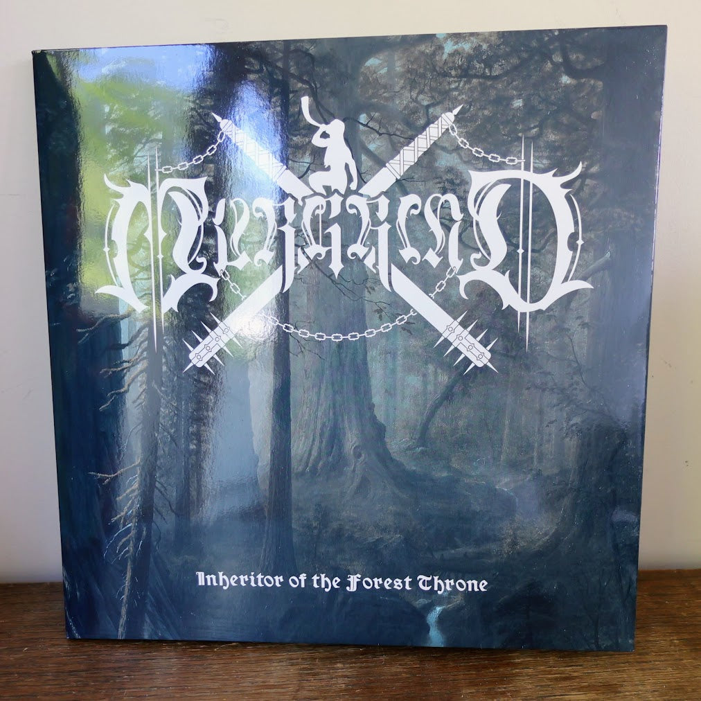 Album cover with gothic text and forest design, featuring the band name Murgrind