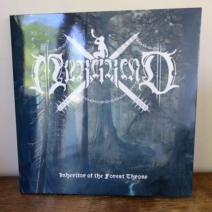 Album cover with gothic text and forest design, featuring the band name Murgrind