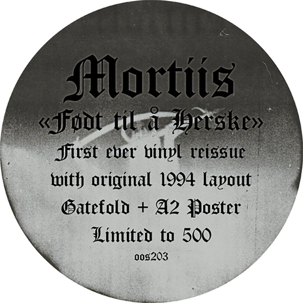 MORTIIS "Født til å Herske" vinyl LP (gatefold w/ gold print + poster - GOLD / 300) *PREORDER*