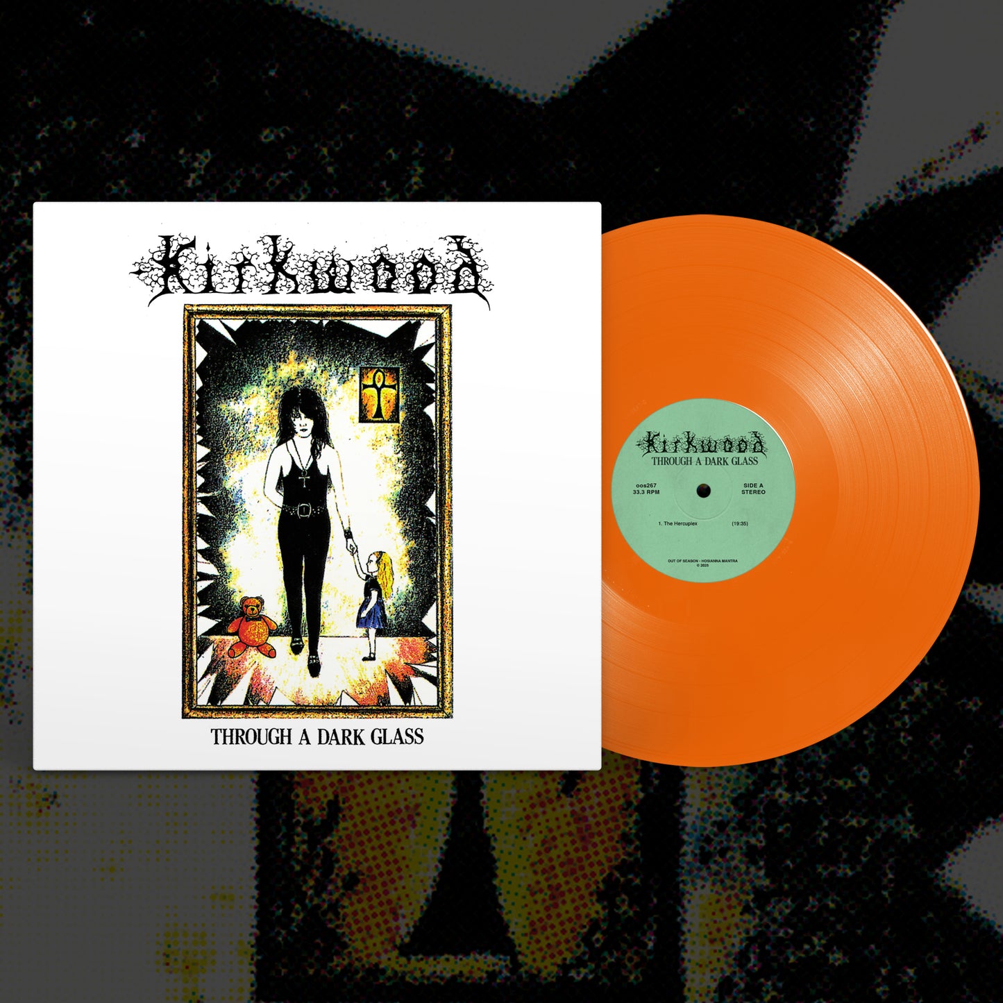 JIM KIRKWOOD "Through a Dark Glass" vinyl LP (w/poster - 2 color options)