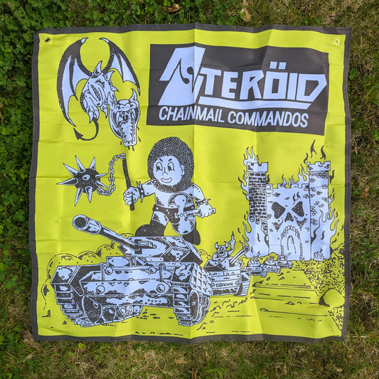STEROID "Chainmail Commandos" 36"x36" Fabric Wall Banner Flag