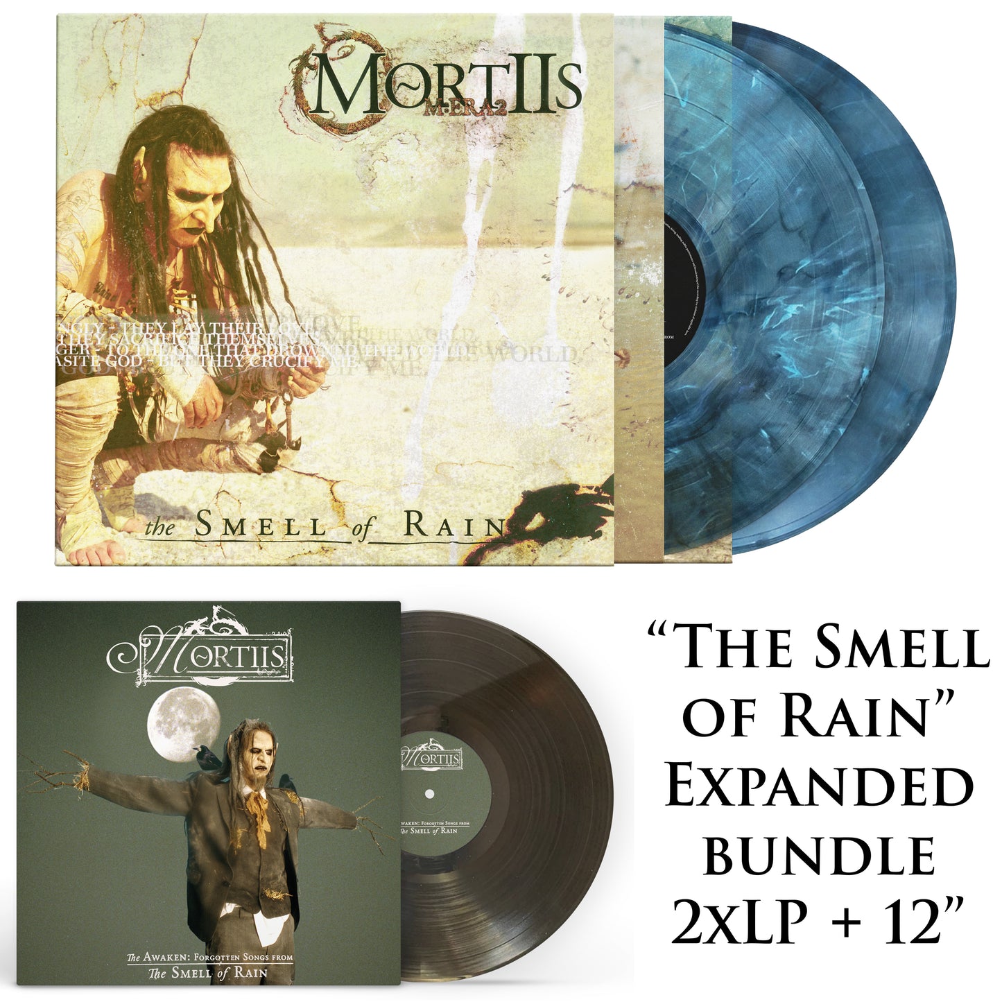 MORTIIS "The Smell of Rain - EXPANDED" 2xLP + 12" Vinyl Bundle