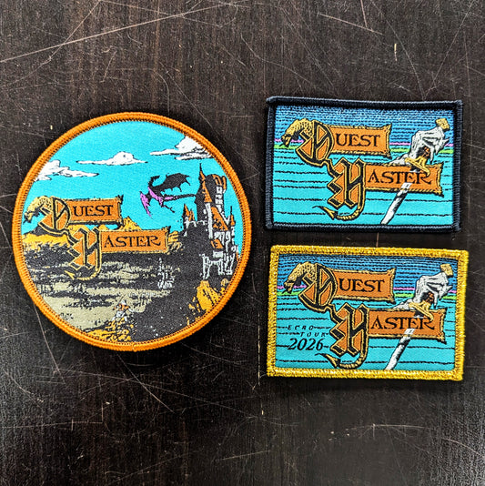 QUEST MASTER 2026 EU Tour Woven Patches (3 options)