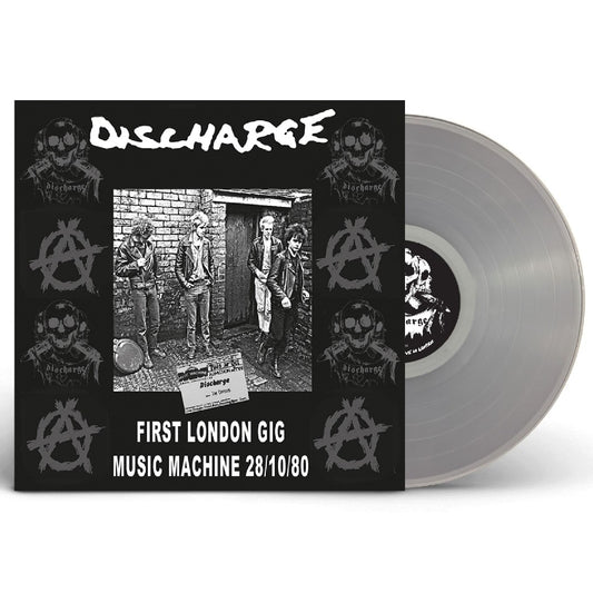 DISCHARGE "First London Gig Music Machine 28/10/80" vinyl LP (clear, gatefold)