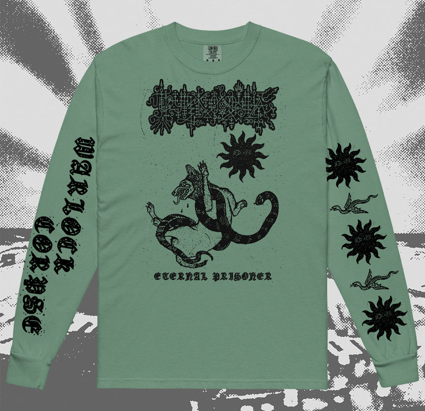 WARLOCK CORPSE "Eternal Prisoner" 3-Sided Premium Long Sleeve Shirt [Green]